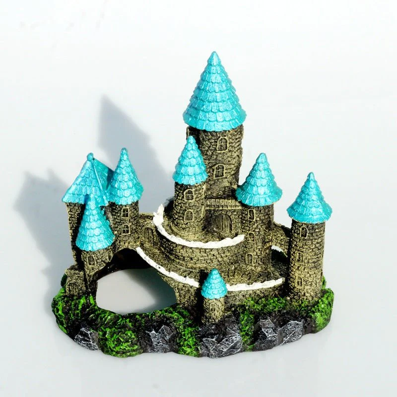 RQ1820 Castle Aquarium Decoration 17.5x12.5x16cm - Image 2