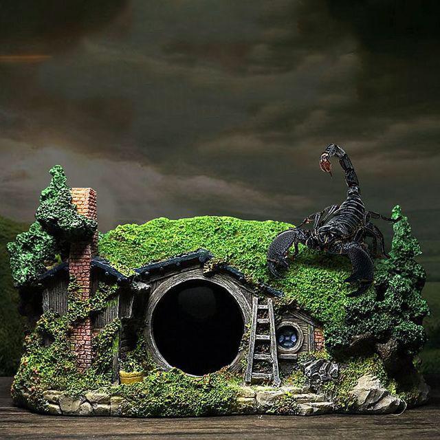 RQ1816 Cave House Aquarium Decoration 28.5x18x15cm - Image 2