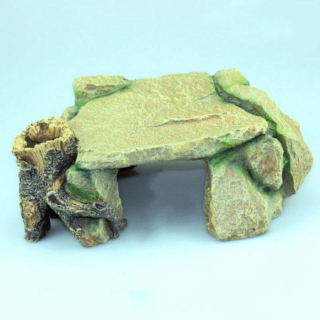 RQ19025 Turtle Island Aquarium Decoration 24x16x9cm - Image 3