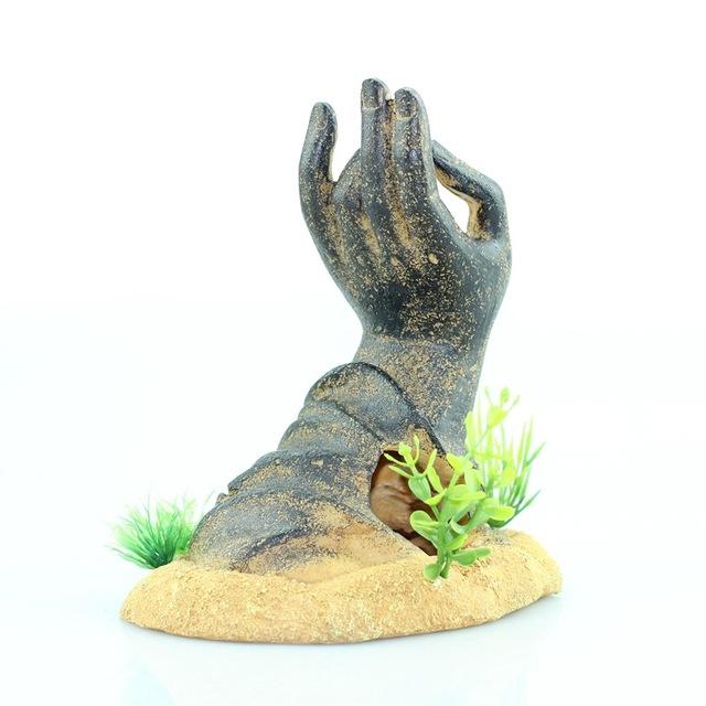 RQ19823P Hand Statue Aquarium Decoration 14.5x11x16cm - Image 3