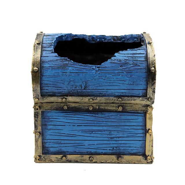 RQ2009 Treasure Chest Aquarium Decoration 13.5x10x13cm - Image 3