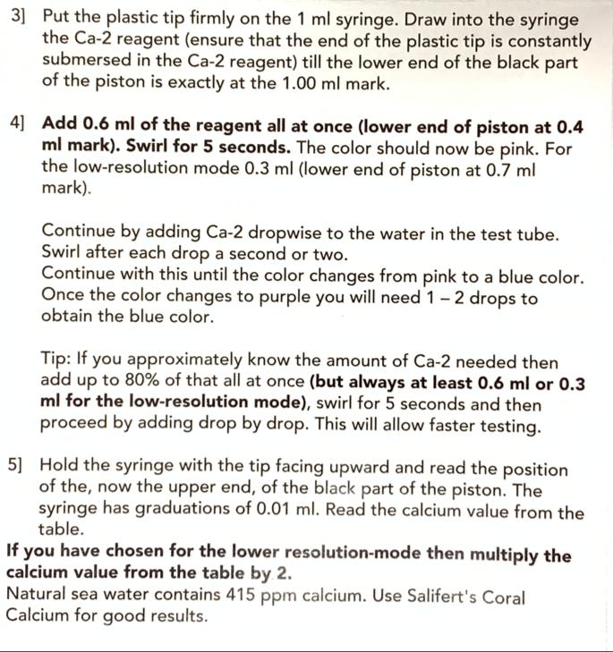 SALIFERT Calcium Profi Test kit for saltwater (Ca) - Image 4