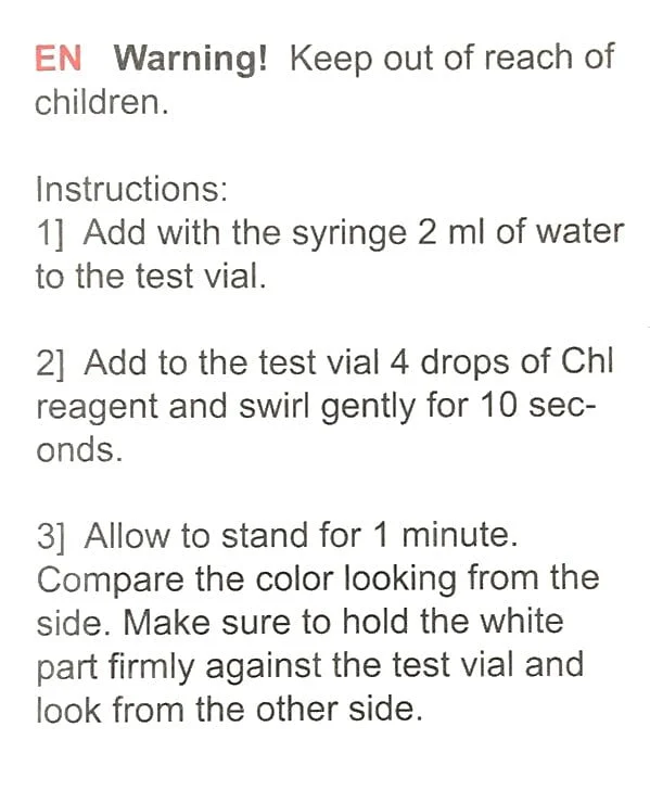 SALIFERT Chlorine Test kit (Chloramine/ Chl) - Image 3