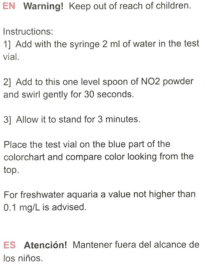 SALIFERT Nitrite Test kit for freshwater (NO2) - Image 3