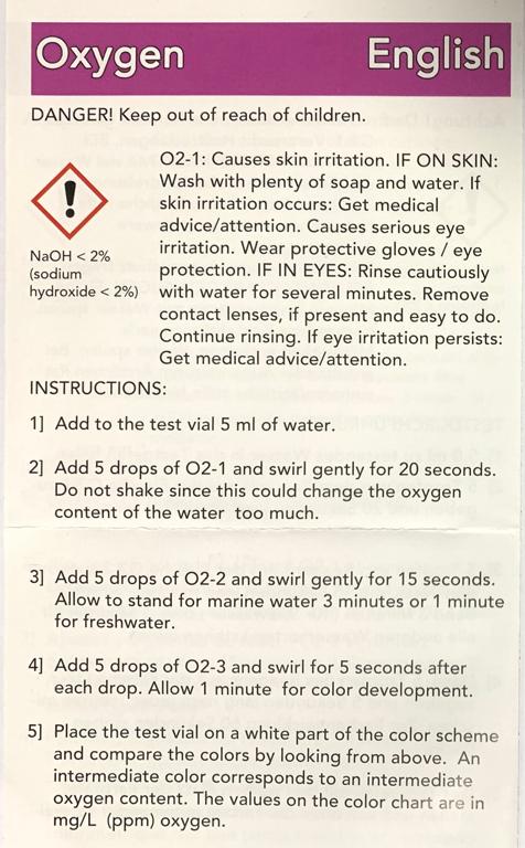 SALIFERT Oxygen Profi Test kit for saltwater (O2) - Image 3