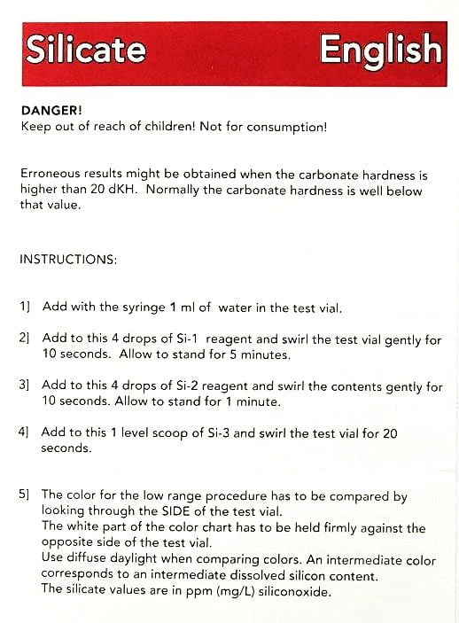 SALIFERT Silicate Profi Test kit for saltwater (Si) - Image 3
