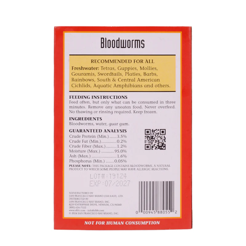 SAN FRANCISCO BAY - BLOODWORMS (FROZEN) cube 100g - Image 2