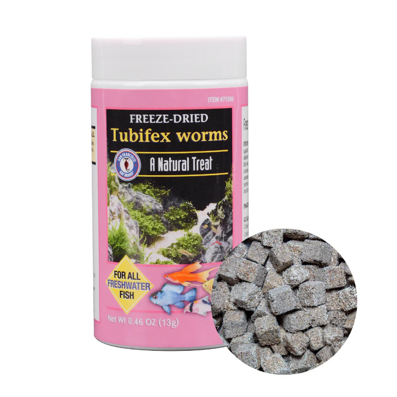 SFBB Freeze Dried TUBIFEX WORMS 0.45oz