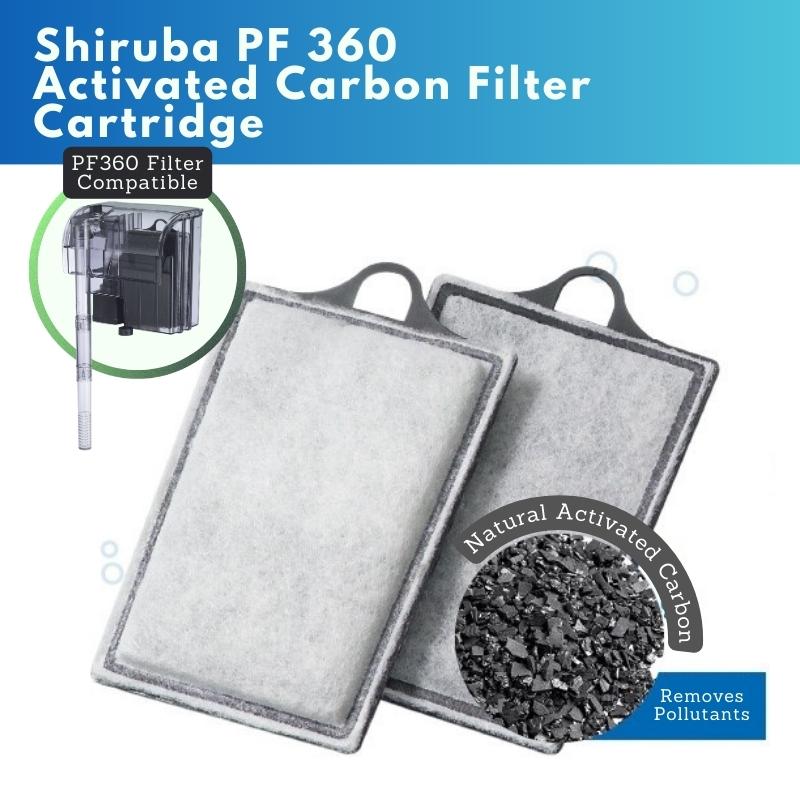 SHIRUBA Activated Carbon Cartridge Replacement (PF Hang On Back Filter (2pcs/box)) - Image 3