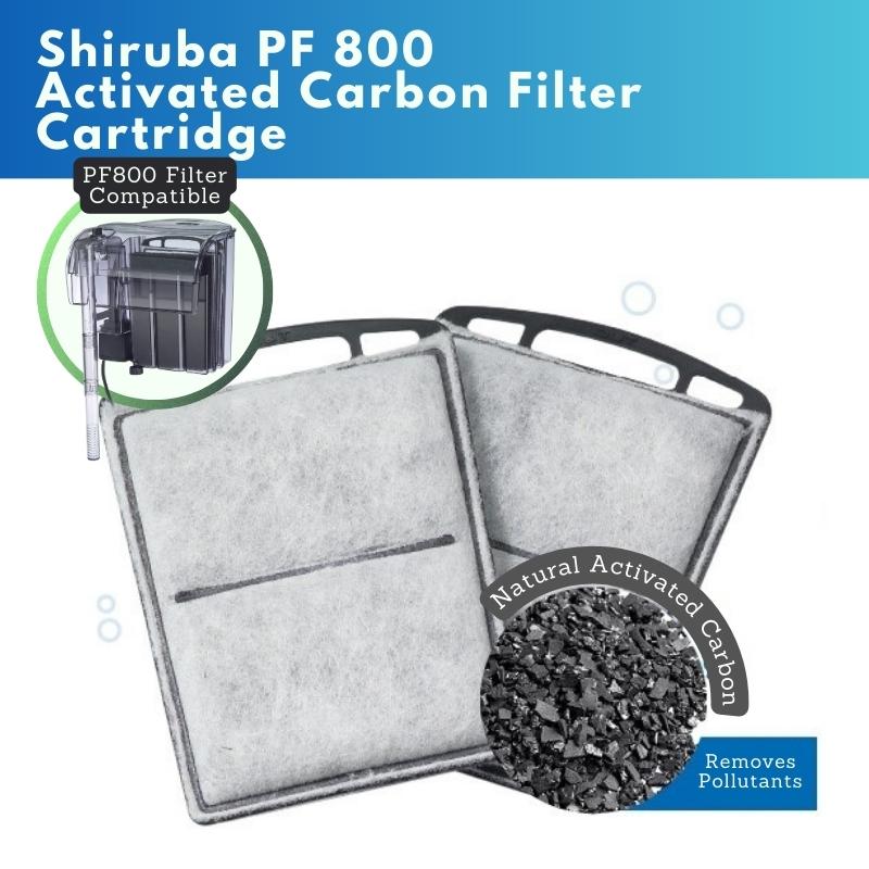 SHIRUBA Activated Carbon Cartridge Replacement (PF Hang On Back Filter (2pcs/box)) - Image 4