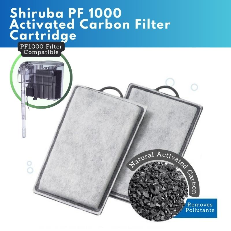 SHIRUBA Activated Carbon Cartridge Replacement (PF Hang On Back Filter (2pcs/box)) - Image 5