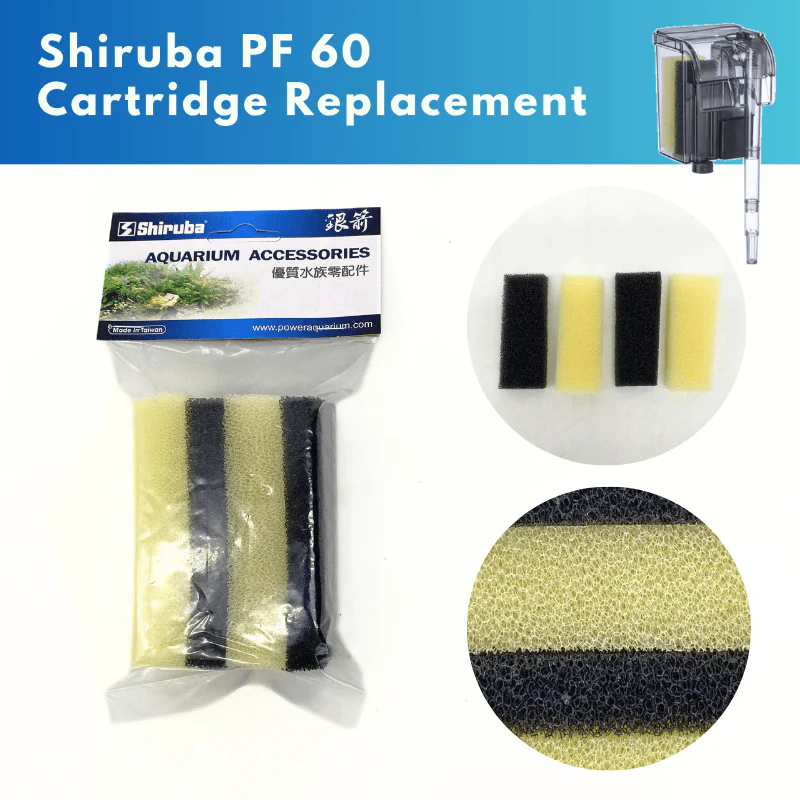 SHIRUBA Activated Carbon Cartridge Replacement (PF Hang On Back Filter (2pcs/box)) - Image 6