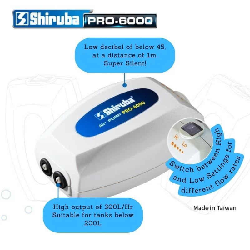SHIRUBA PRO series Air pump (Single & Double Air Outlet) - Image 3
