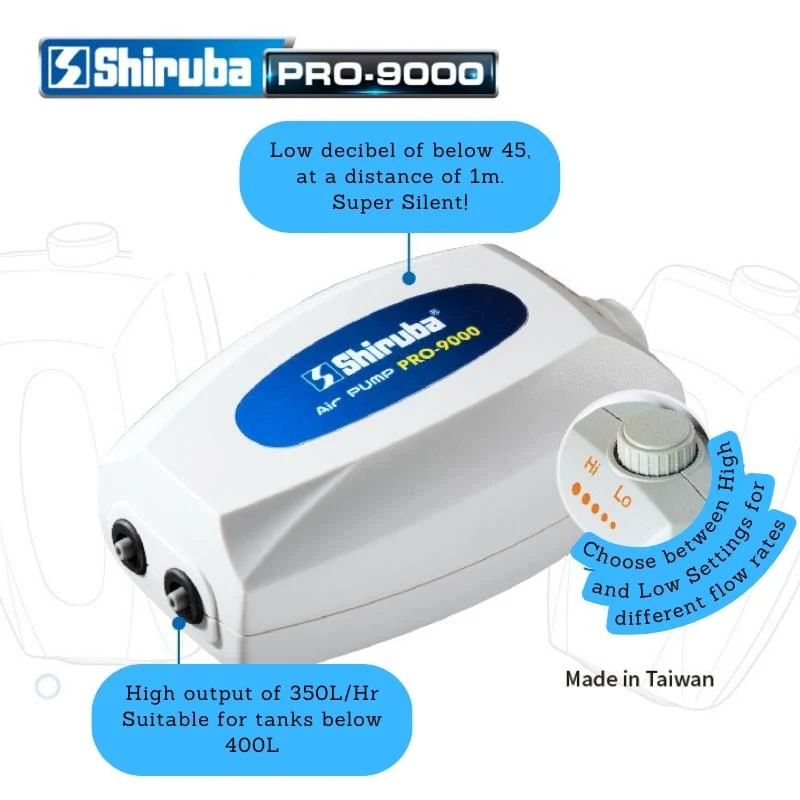 SHIRUBA PRO series Air pump (Single & Double Air Outlet) - Image 5