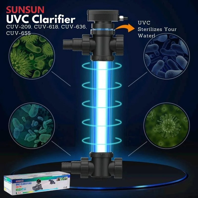 SUNSUN CUV UVC Clarifier (Aquarium, Pond, Aquaculture) - Image 2