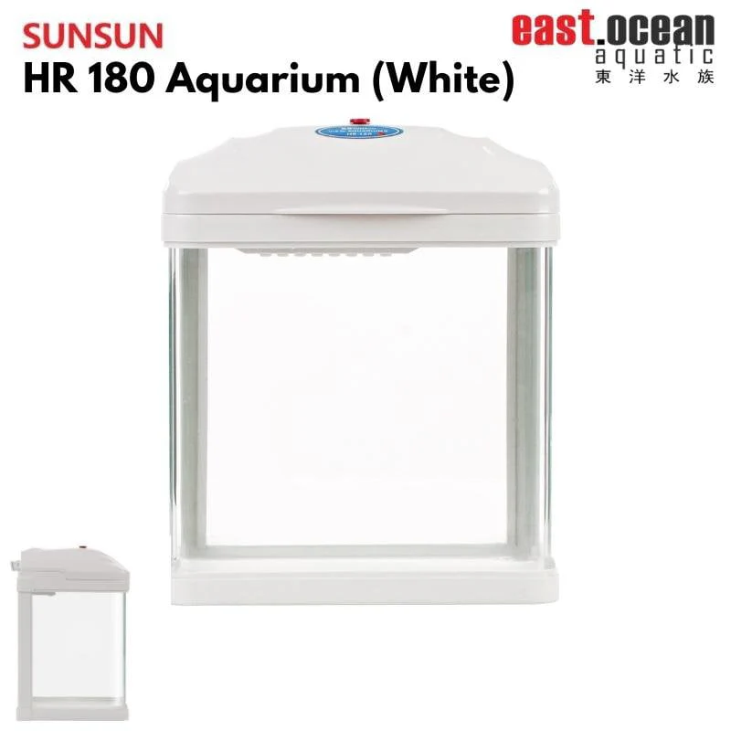 SUNSUN HR-180 Aquarium (18.3cm) - Tank Only (Black / White) - Image 3