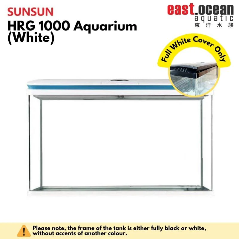 SUNSUN HRG-1000 Aquarium (100cm) - Tank Only  (Black / White) - Image 3