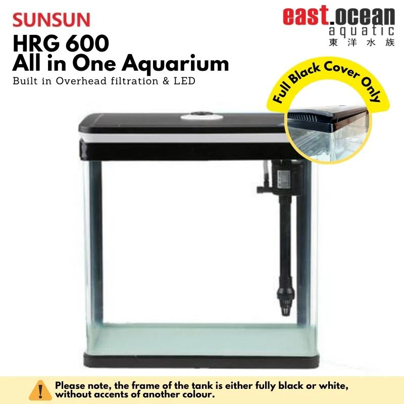 SUNSUN HRG-600 Aquarium (60cm) - Tank Only (Black / White) - Image 6