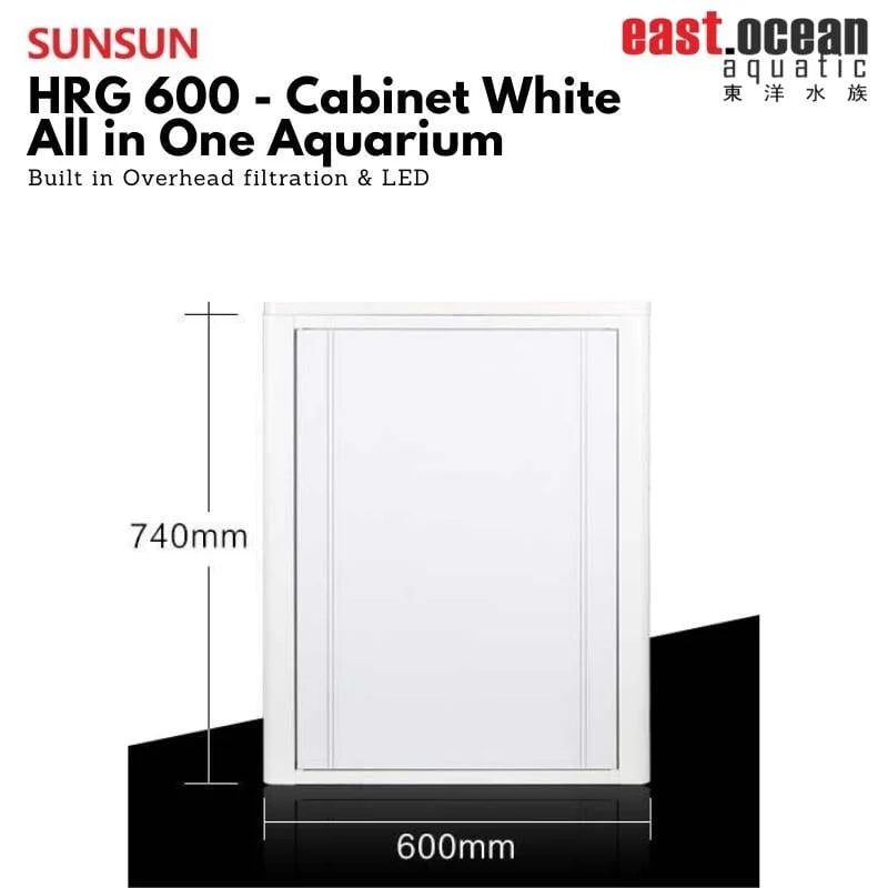 SUNSUN HRG-600 PVC Cabinet (60cm) (Black / White) - Image 2