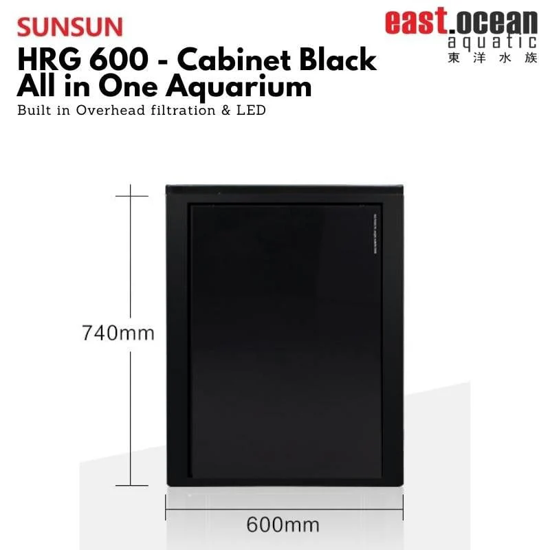 SUNSUN HRG-600 PVC Cabinet (60cm) (Black / White) - Image 3