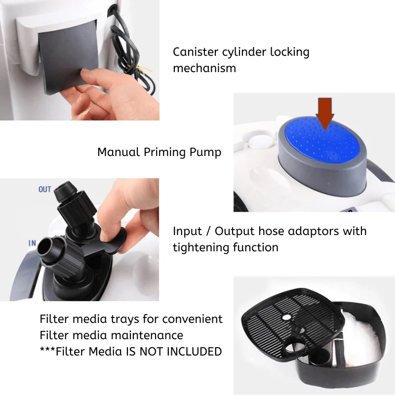 SUNSUN HW Canister Filter (UV Compatible) (2ft-4ft aquarium) - Image 3