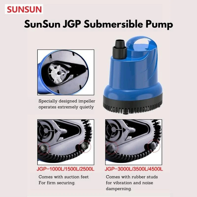 SUNSUN JGP Submersible Water Pump (1000 - 4500 L/Hr) - Image 3