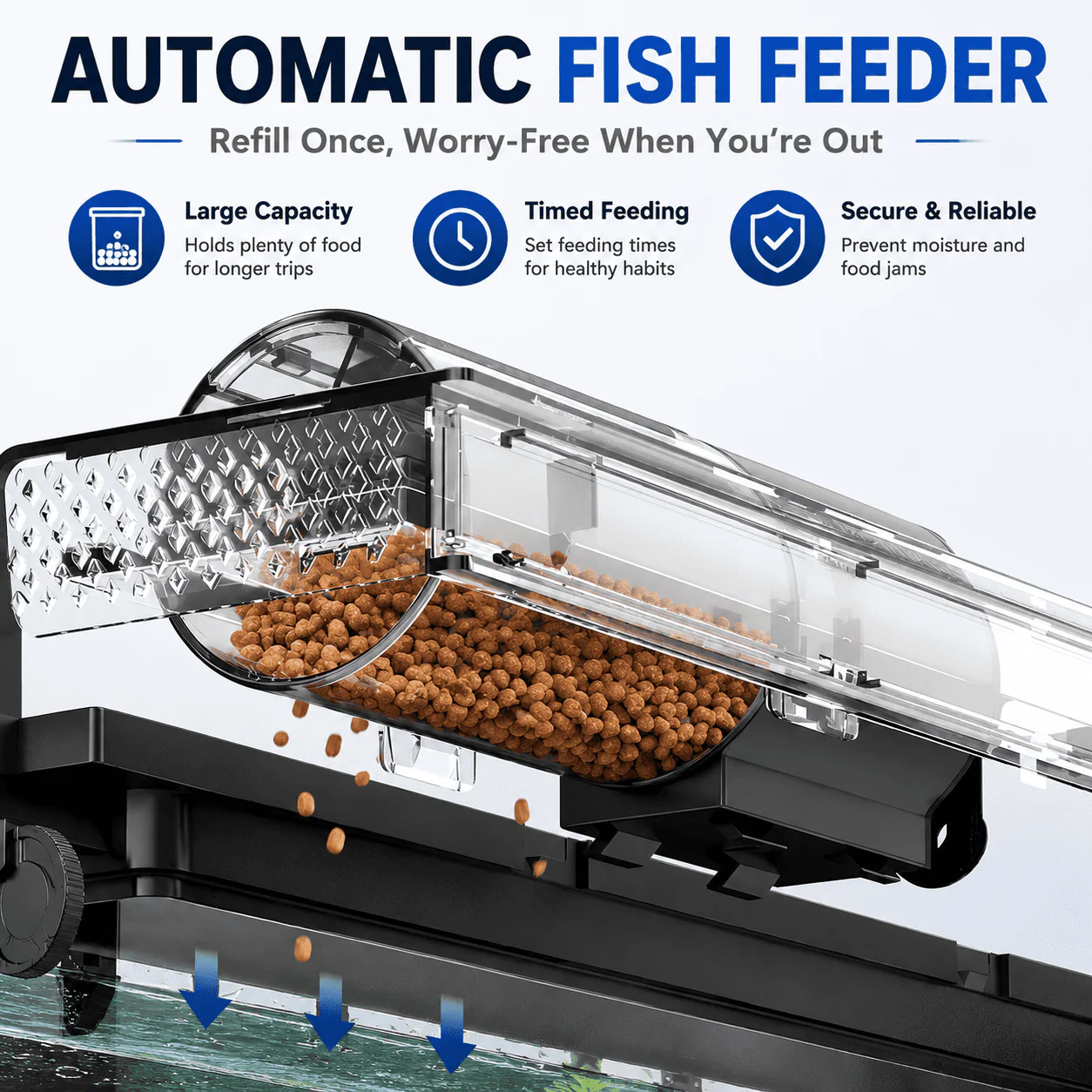 SUNSUN LEA-380/480A White - Ultra Clear Desktop Aquarium Tank with Built-In Filter & LED Light - Image 7