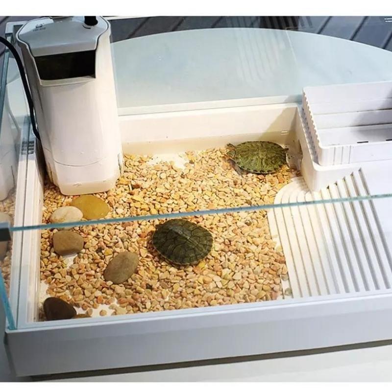 SUNSUN XGG-500 Turtle Tank (49cm) (w/ Garden Plot & Stairs) - Image 6