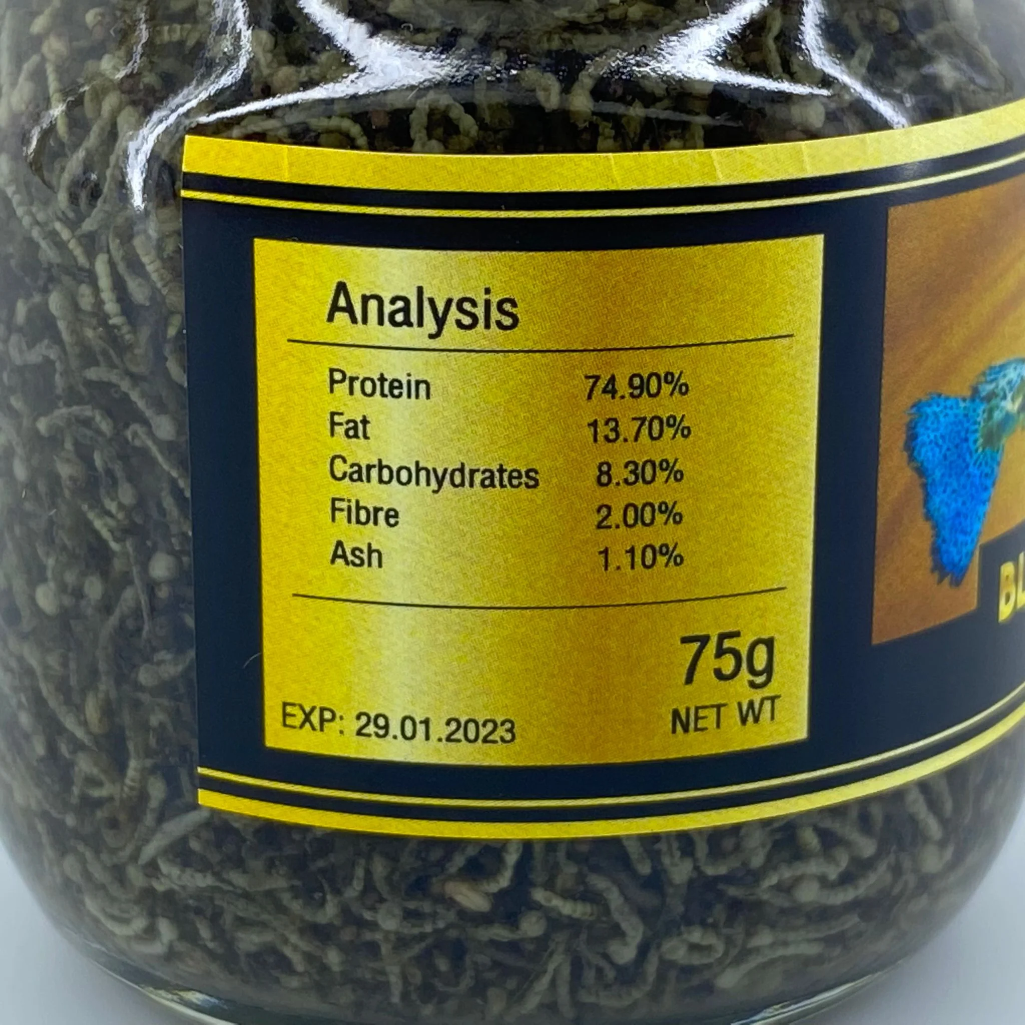 UHT Black Mosquito Larvae - 75g (Bottled) - Image 4