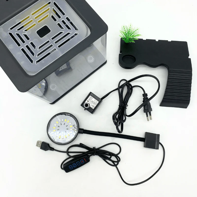 UP AQUA CA-ET-004-B Turtle Tank with light (Black) - Image 6