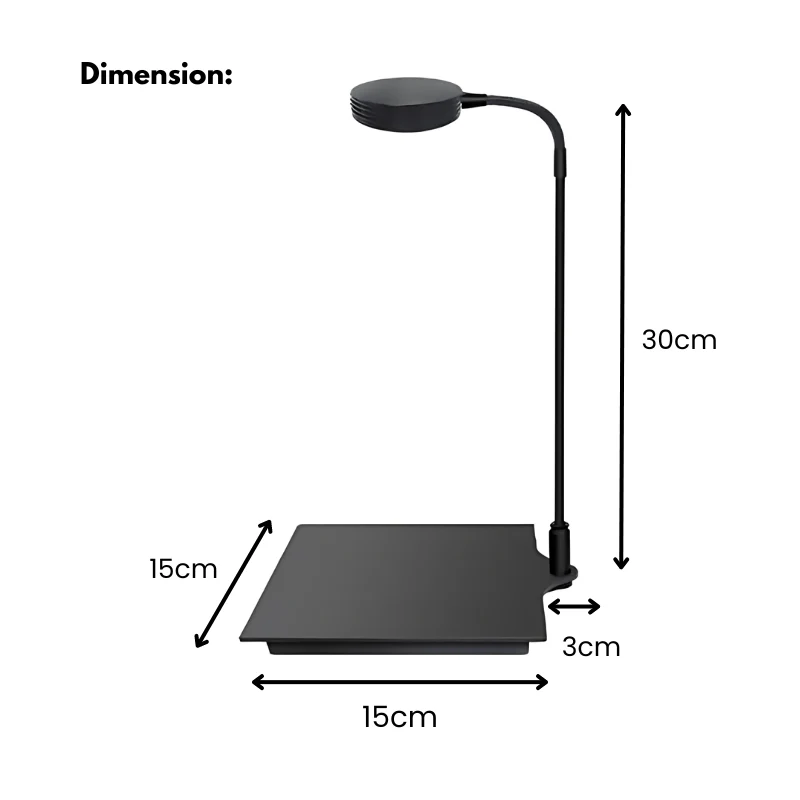 UP AQUA CA-L11-B Desk lamp (black) - USB plug - Image 2