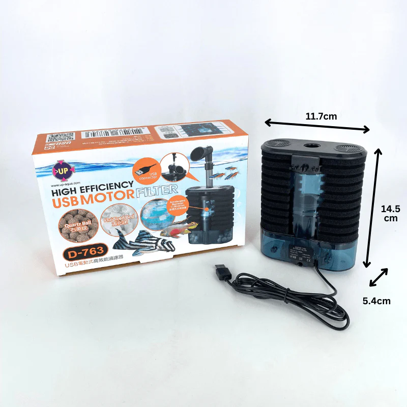 UP AQUA D-763 USB Motor High Efficiency pneumatic filter - Image 2