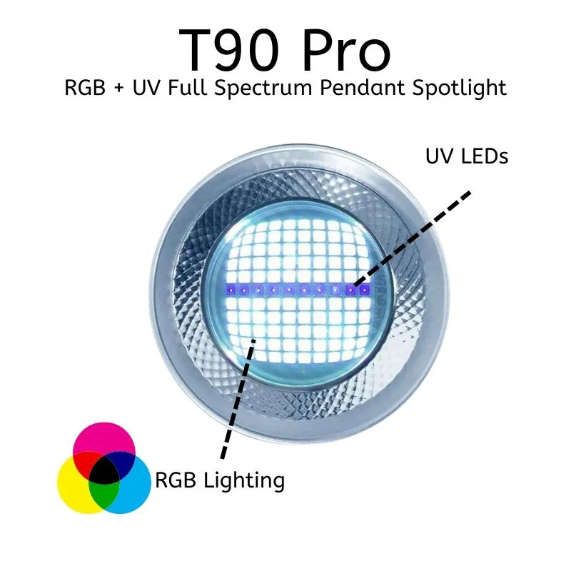 Week Aqua T-90 PRO RGB + UV Full Spectrum Pendant Spotlight - Image 2