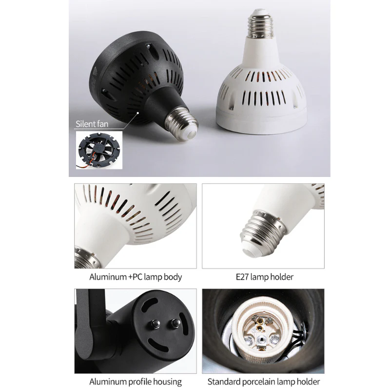 Week aqua Y30 LED Spotlight Black - Image 3