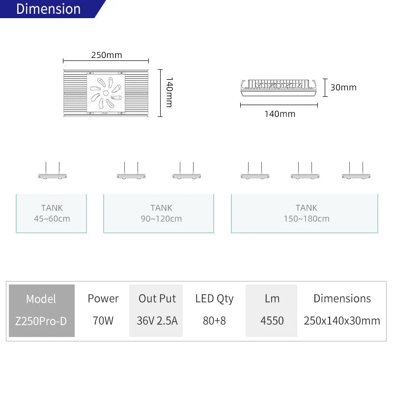 Week Aqua Z250 Pro light (Standard Style) (stand included) - Image 4