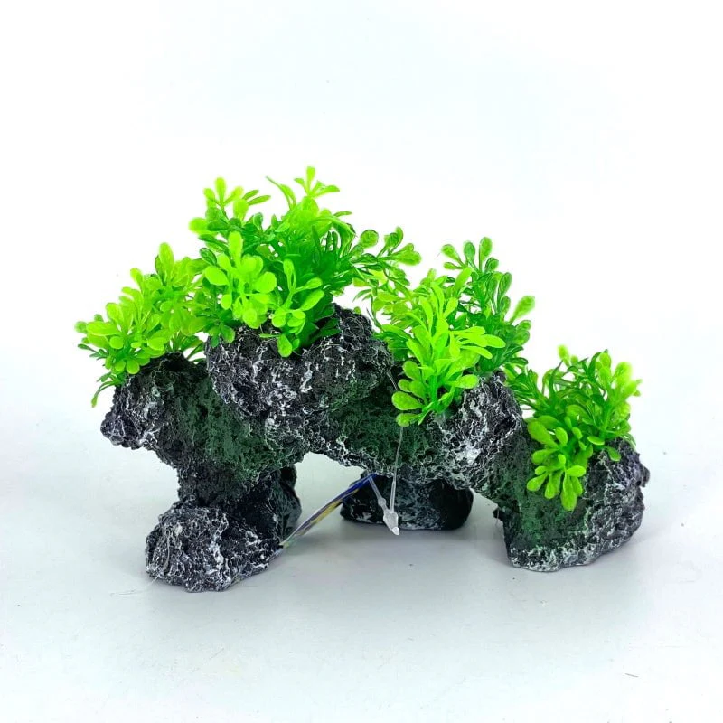 Zhen De Decoration - Rock Formation w/ Plants - 155S - Image 3
