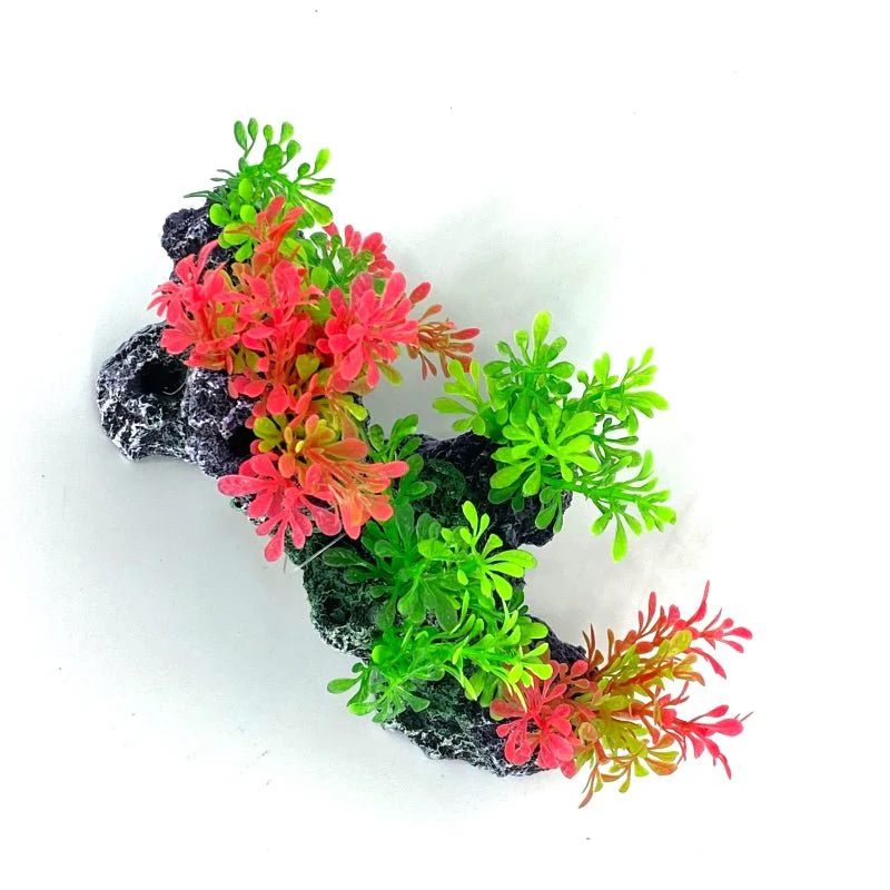 Zhen De Decoration - Rock Formation w/ Plants - 155SRG - Image 2