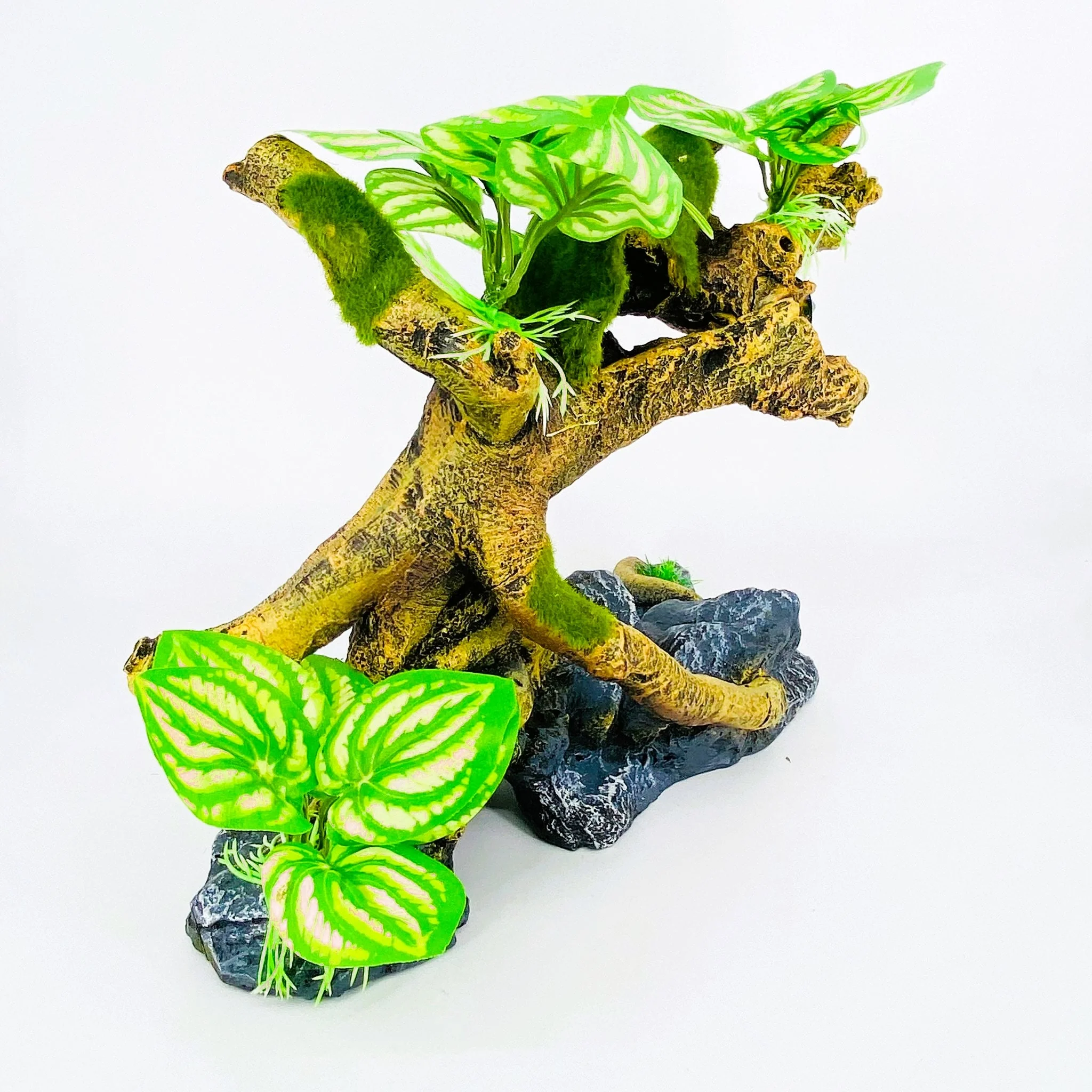 Zhen De Decoration - Wood w/ Plants - F25278-6 - Image 2