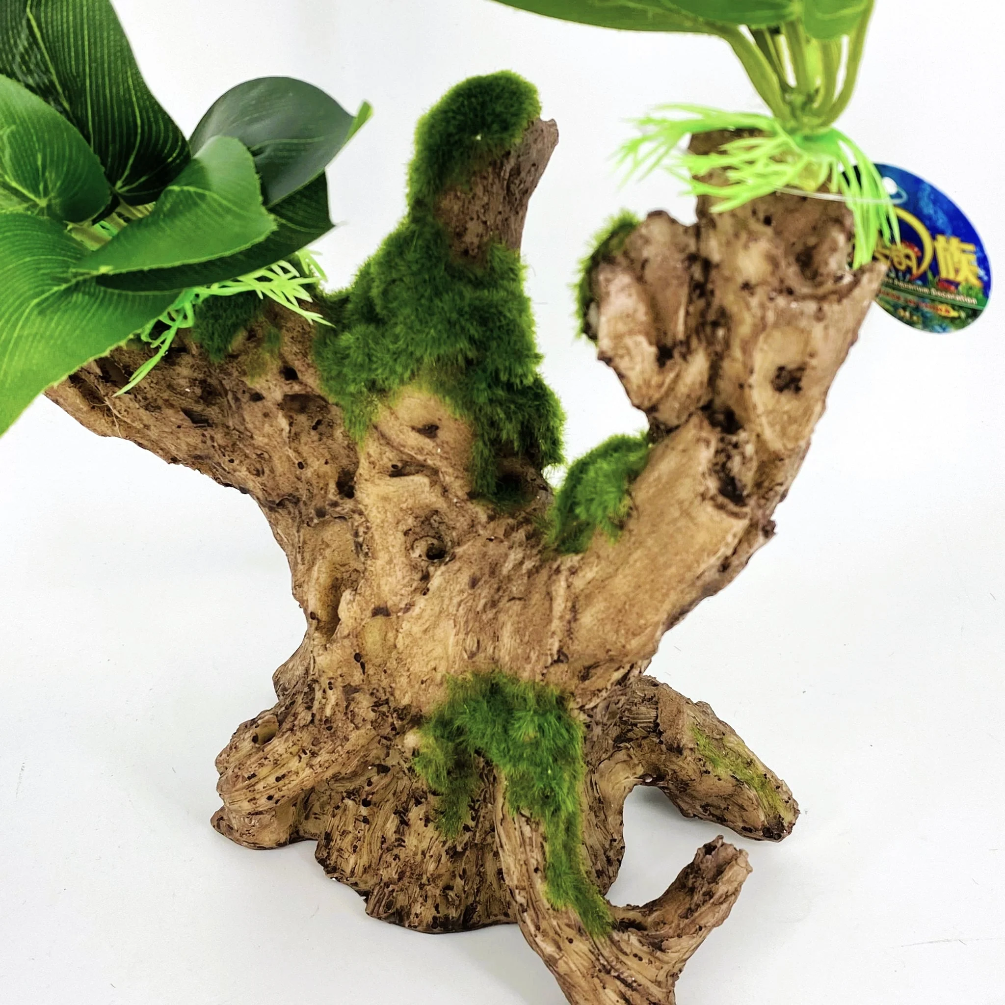 Zhen De Decoration - Wood w/ Plants - F3074-6 - Image 2