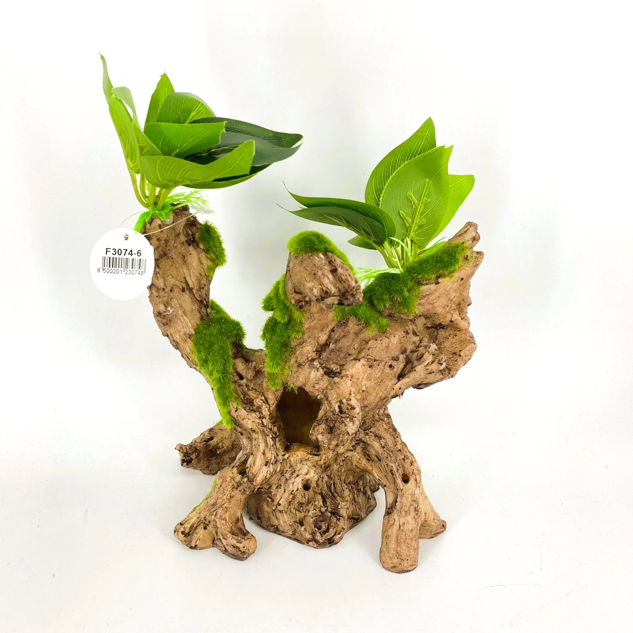 Zhen De Decoration - Wood w/ Plants - F3074-6 - Image 3