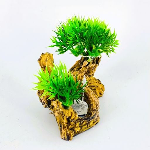 Zhen De Decoration - Wood w/ Plants - NIK01 - Image 2