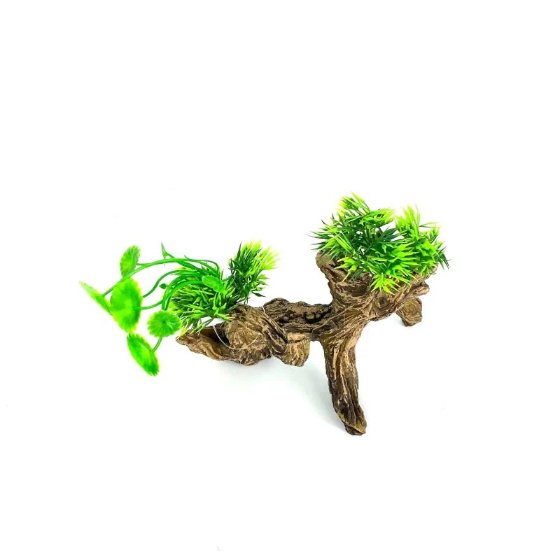 Zhen De Decoration - Wood w/ Plants - NIK02 - Image 3