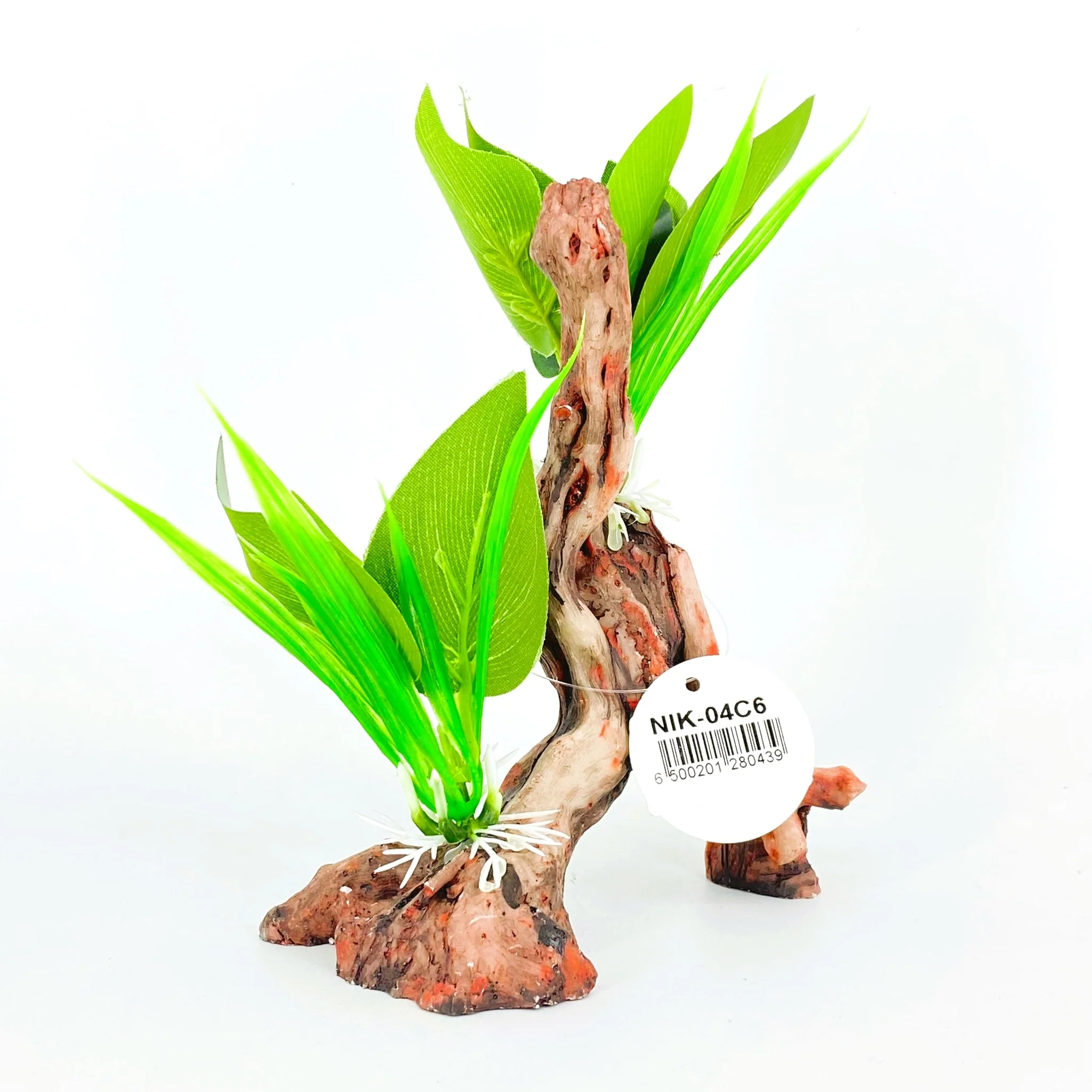 Zhen De Decoration - Wood w/ Plants - NIK-04C - Image 2