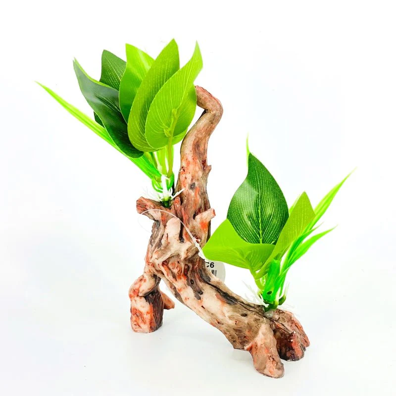 Zhen De Decoration - Wood w/ Plants - NIK-04C - Image 3